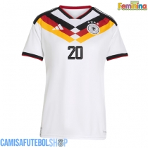 Camisa de time de futebol Alemanha Serge Gnabry #20 Replicas 1º Equipamento Feminina Mundo 2026 Manga Curta